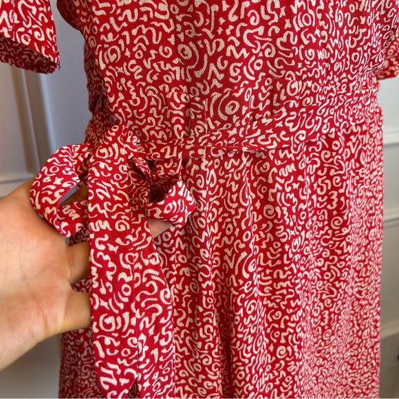 Reformation Monica viscose wrap dress sz L - Picture 7 of 9